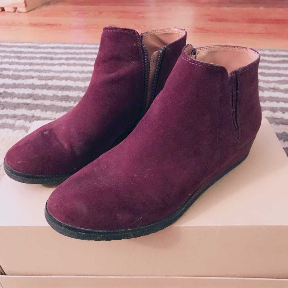 Franko Sarto Maroon Booties